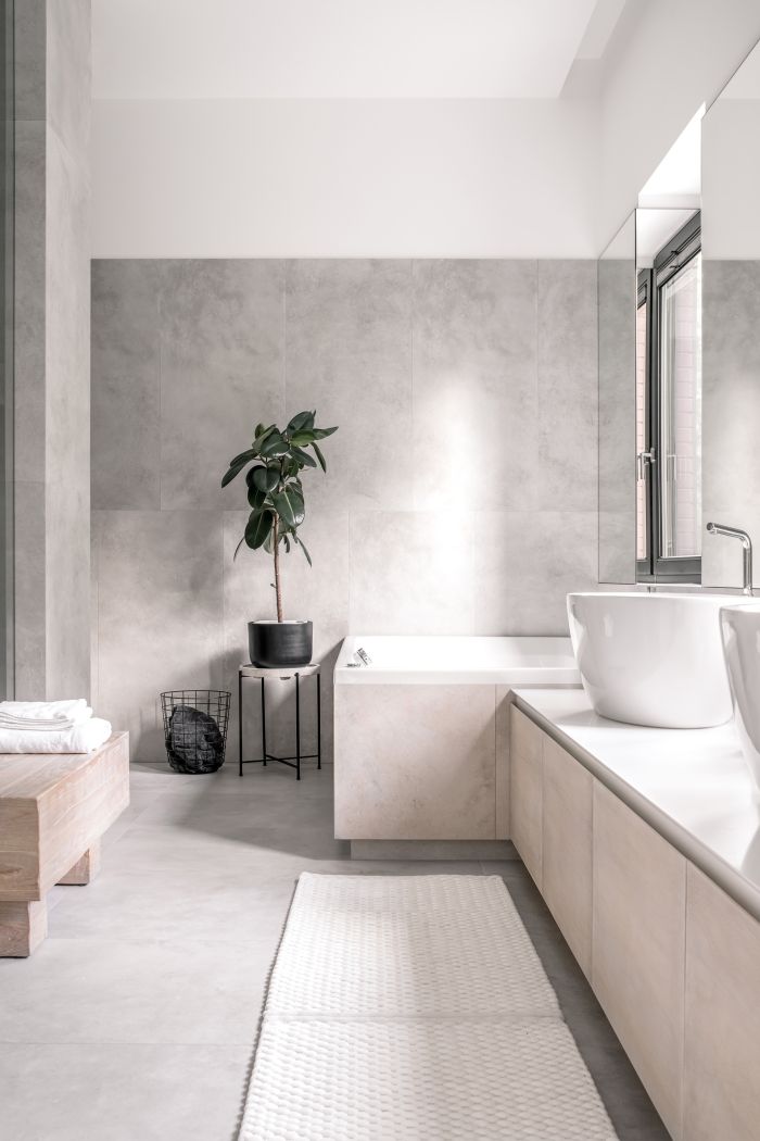 bathroom scene
