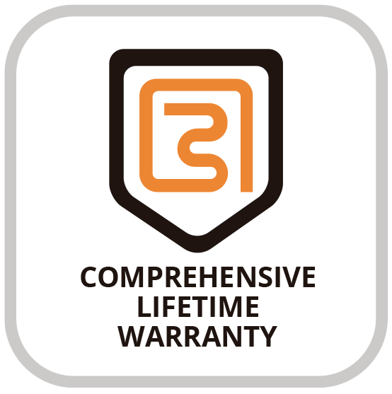 CosyFloor comprehensive lifetime warranty badge