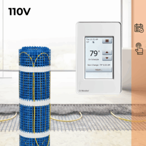 CosyFloor Mat Infloor Heating System with Touchscreen Thermostat 110V