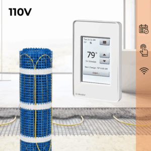 CosyFloor Mat Infloor Heating System with Touchscreen WiFi Thermostat 110V