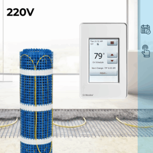CosyFloor Mat Infloor Heating System with Touchscreen Thermostat 220V