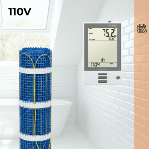 CosyFloor Mat Infloor Heating System with Programmable Thermostat 110V