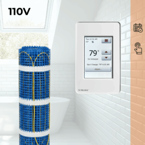CosyFloor Mat Infloor Heating System with Touchscreen Thermostat 110V