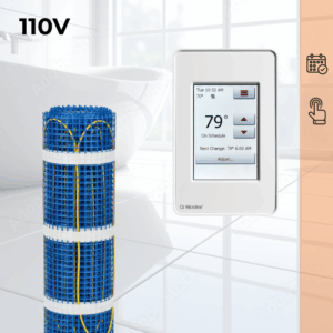 CosyFloor Mat Infloor Heating System with Touchscreen Thermostat 110V