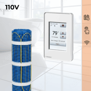 CosyFloor Mat Infloor Heating System with Touchscreen WiFi Thermostat 110V