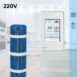 CosyFloor Mat Infloor Heating System with Touchscreen Thermostat 220V