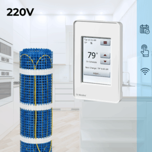 CosyFloor Mat Infloor Heating System with Touchscreen  WiFi  Thermostat 220V
