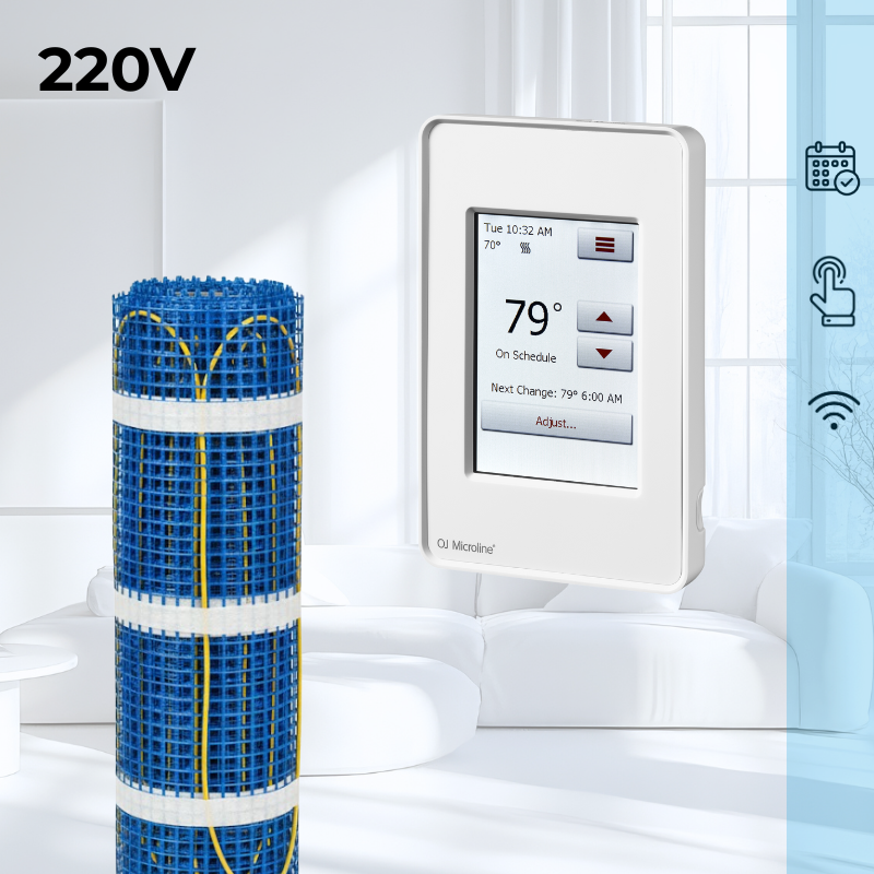 CosyFloor Mat Infloor Heating System with Touchscreen WiFi Thermostat 220V - Image 5