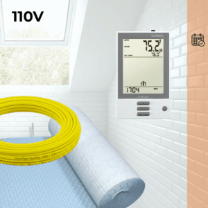 CosyFloor Cable Infloor Heating System with Programmable Thermostat 110V