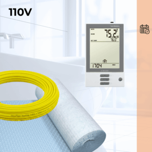 CosyFloor Cable Infloor Heating System with Programmable Thermostat 110V