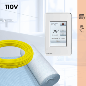 CosyFloor Cable Infloor Heating System with Touchscreen Thermostat 110V