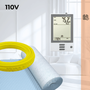 CosyFloor Cable Infloor Heating System with Programmable Thermostat 110V