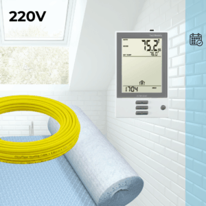 CosyFloor Cable Infloor Heating System with Programmable Thermostat 220V