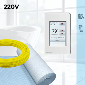 CosyFloor Cable Infloor Heating System with Touchscreen Thermostat 220V