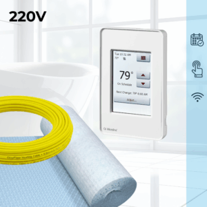 CosyFloor Cable Infloor Heating System with Touchscreen Wifi Thermostat 220V