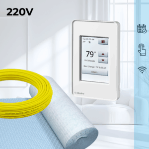 CosyFloor Cable Infloor Heating System with Touchscreen Wifi Thermostat 220V