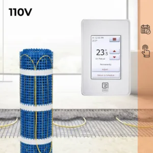 CosyFloor Mat Infloor Heating System with Touchscreen Thermostat 110V