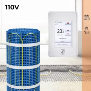 CosyFloor Mat Infloor Heating System with Touchscreen Thermostat 110V
