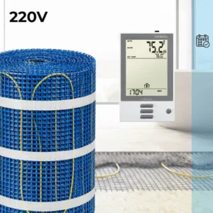 CosyFloor Mat Infloor Heating System with Programmable Thermostat 220V