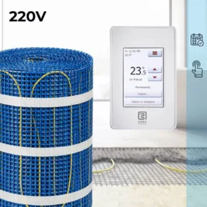 CosyFloor Mat Infloor Heating System with Touchscreen Thermostat 220V
