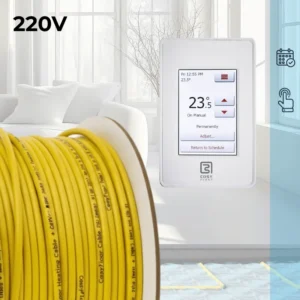 CosyFloor Cable Infloor Heating System with Touchscreen Thermostat 220V