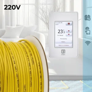 CosyFloor Cable Infloor Heating System with Touchscreen Wifi Thermostat 220V